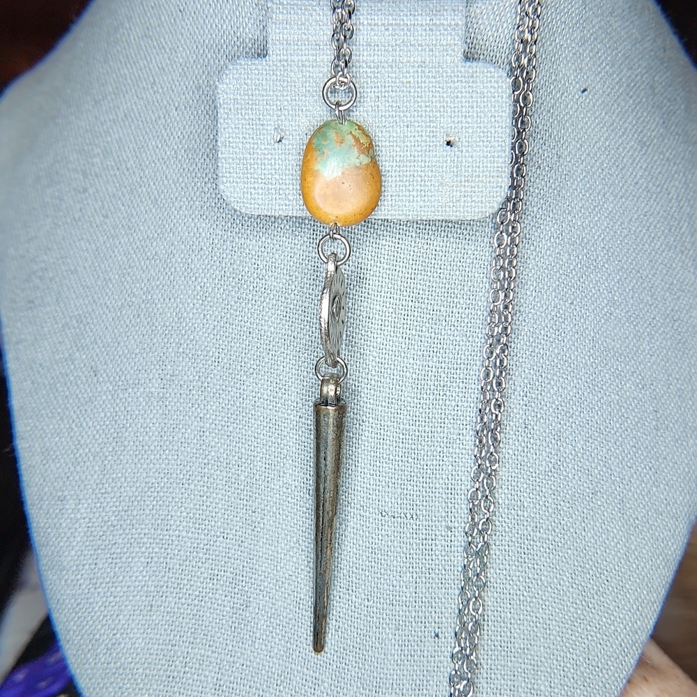 Turquoise bohemian long necklace